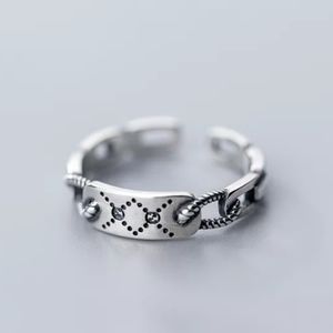 NEW S925 Minimalist Twist Chain & Bar Ring